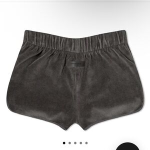 FEAR OF GOD ESSENTIALS WOMEN'S VELOUR BEACH SHORTS